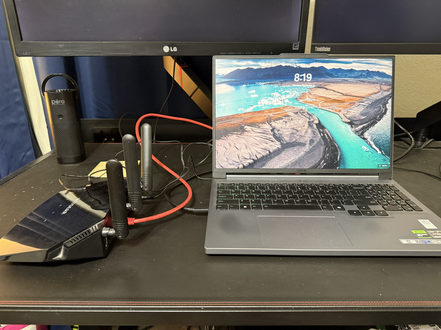 Router directly connected to laptop
